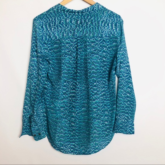 Equipment Blaise Silk Blouse in Blue Jade - Picture 4 of 8